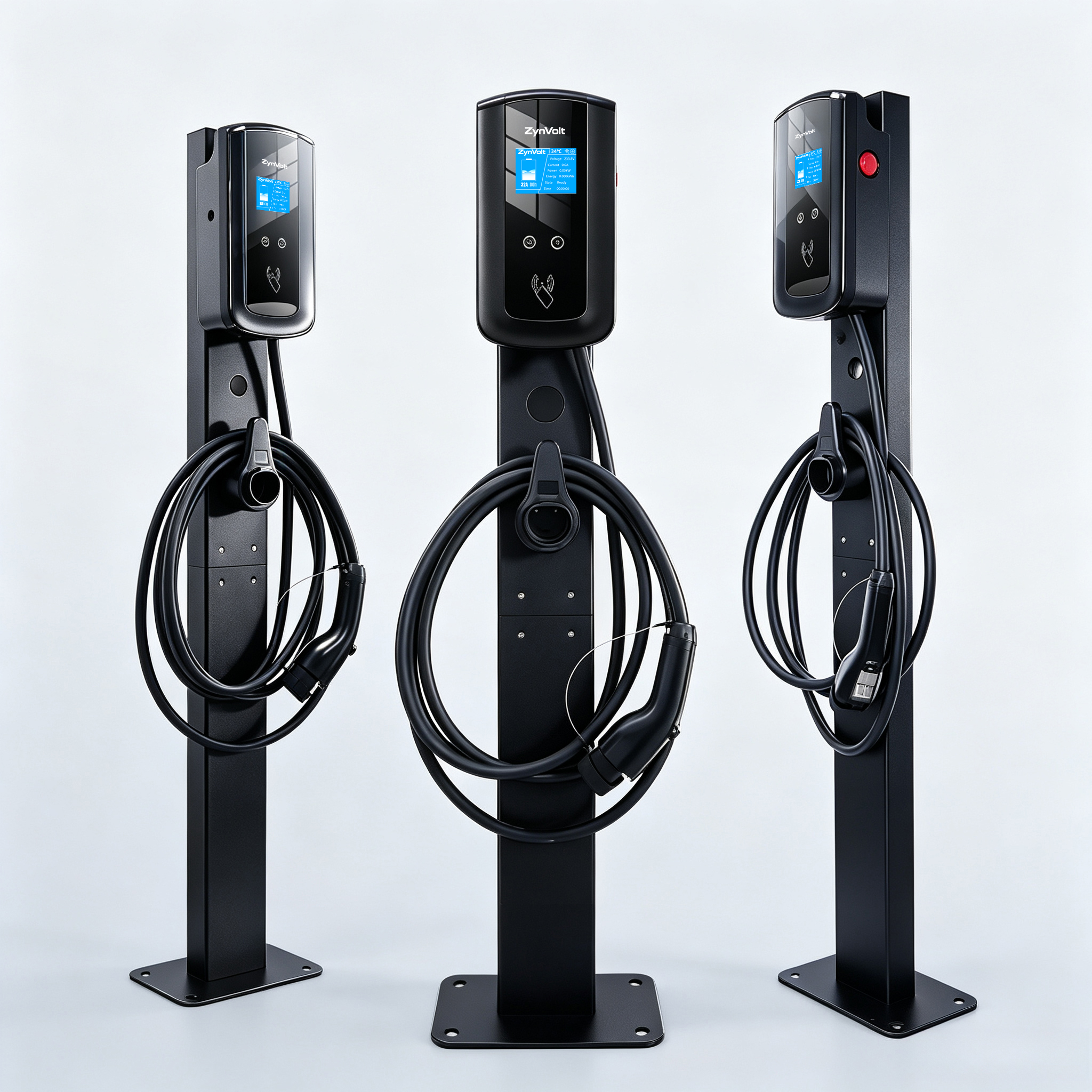 ZYNVOLT AC EV Charger-FLY Post-Mounted Installation